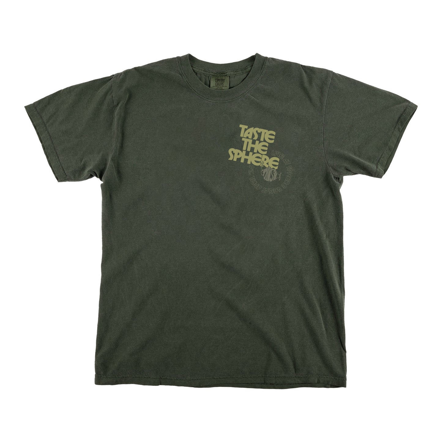 Taste The Sphere Heavy Tee on Green