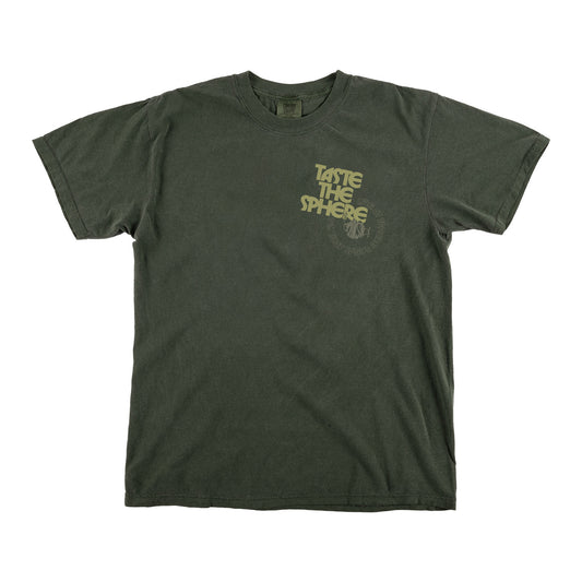 Taste The Sphere Heavy Tee on Green